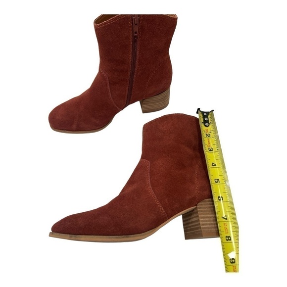 Lucky Brand Laidem Bootie Brown Suede Woman’s Size 8.5 M - Picture 10 of 14